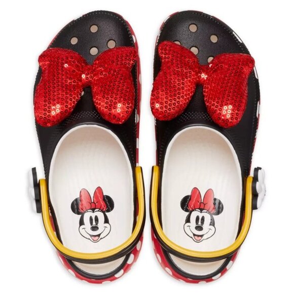 NEW Crocs - Women's Size 6, 7 - Minnie Mouse Classic Platform Clog - Black/Red - Picture 2 of 7